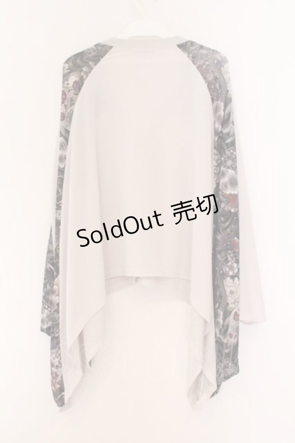 画像3: Qutie Frash / 気楡茶閃洸 ポンチョカーディガン  ホワイト O-26-02-14-030-QU-TO-OW-OS (3)