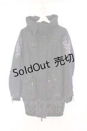 画像: Qutie Frash / ミリタリーブルゾン  ブラック O-26-02-14-031-QU-JA-OW-OS