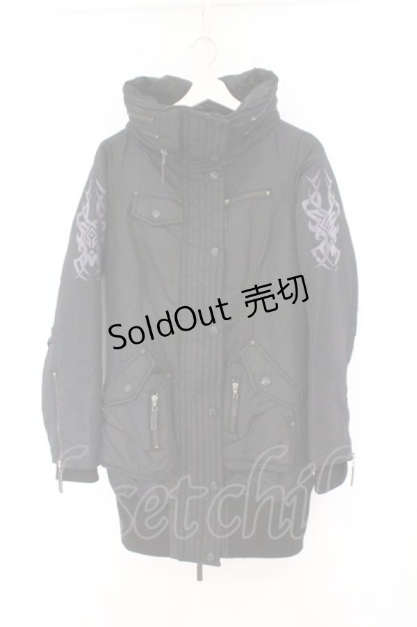 画像1: Qutie Frash / ミリタリーブルゾン  ブラック O-26-02-14-031-QU-JA-OW-OS (1)