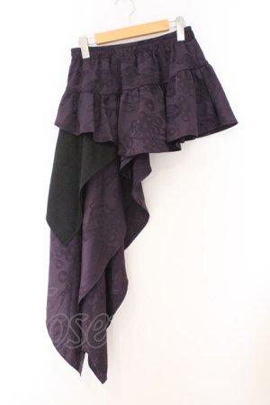 画像: Qutie Frash / アシメラップスカート  パープル O-26-02-14-032-QU-SK-OW-OS