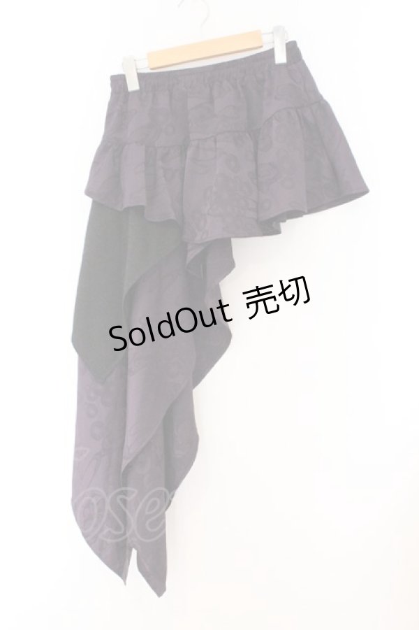 画像1: Qutie Frash / アシメラップスカート  パープル O-26-02-14-032-QU-SK-OW-OS (1)