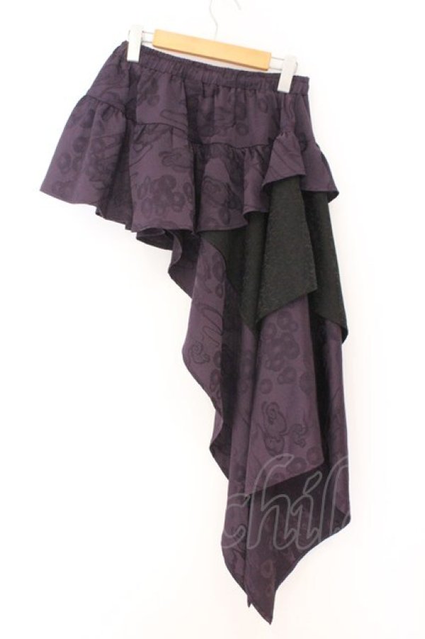 画像4: Qutie Frash / アシメラップスカート  パープル O-26-02-14-032-QU-SK-OW-OS (4)