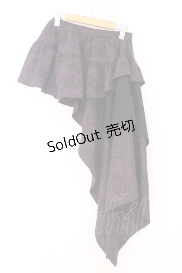 画像4: Qutie Frash / アシメラップスカート  パープル O-26-02-14-032-QU-SK-OW-OS (4)