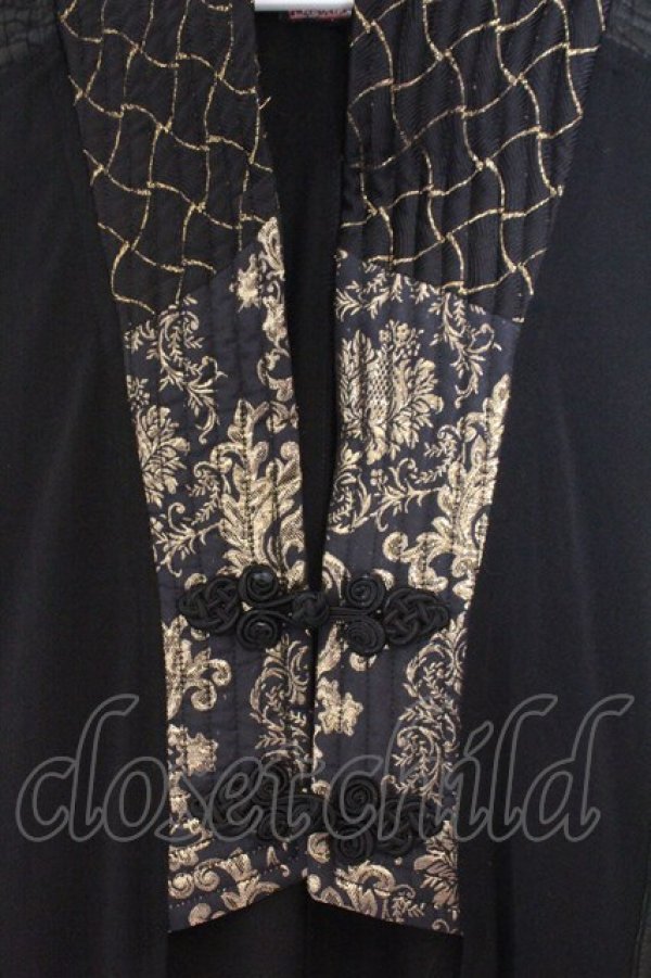 画像2: Qutie Frash / チャイナロングベスト  ブラック O-26-02-14-034-QU-TO-OW-OS (2)