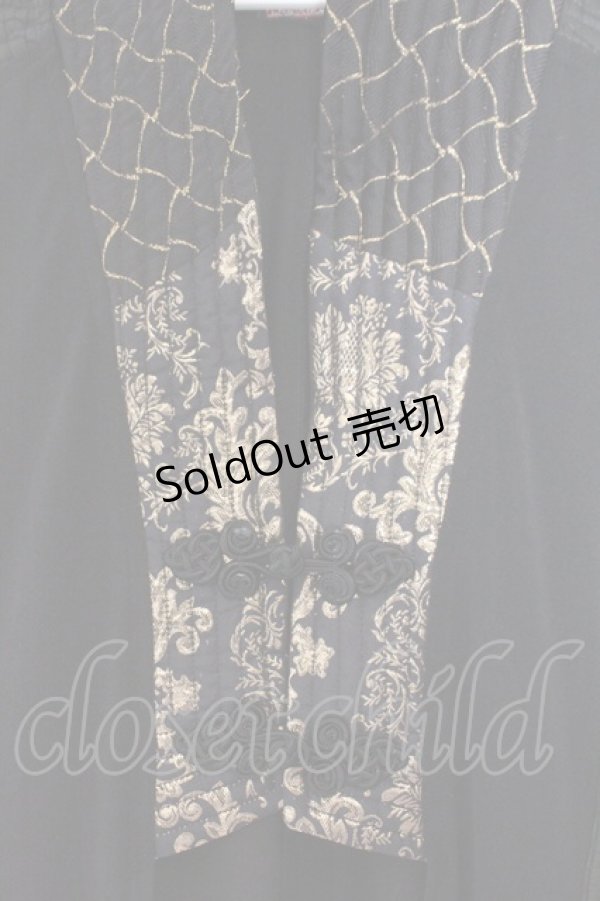 画像2: Qutie Frash / チャイナロングベスト  ブラック O-26-02-14-034-QU-TO-OW-OS (2)