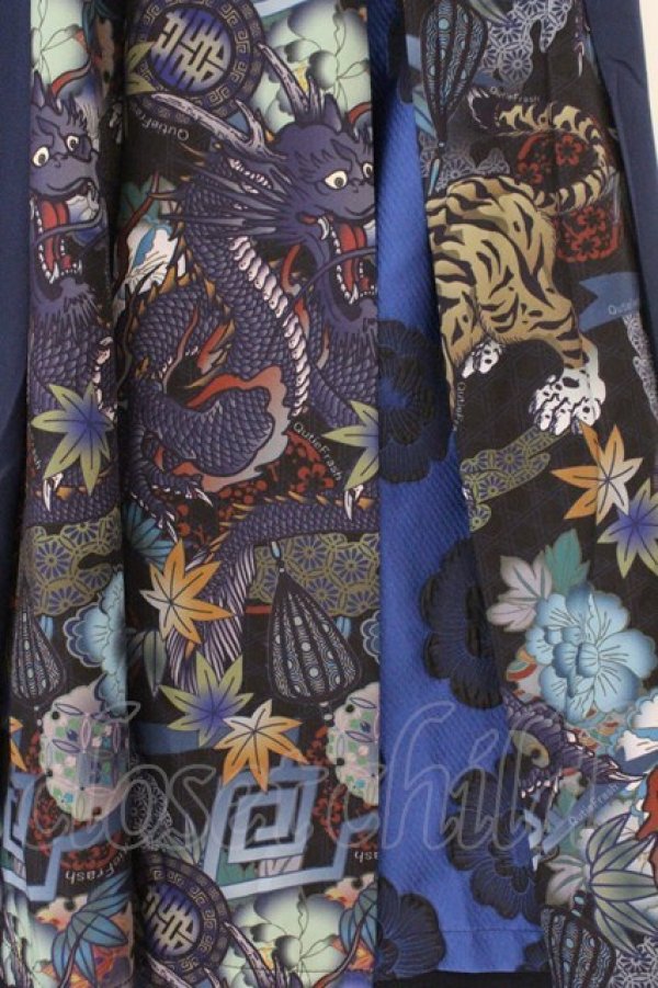 画像4: Qutie Frash / 8部丈ハカマパンツ  ブルー O-26-02-14-039-QU-PA-OW-OS (4)