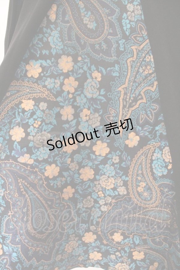 画像5: Qutie Frash / 和柄チャイナワンピ  ブルー O-26-02-14-043-QU-OP-OW-OS (5)