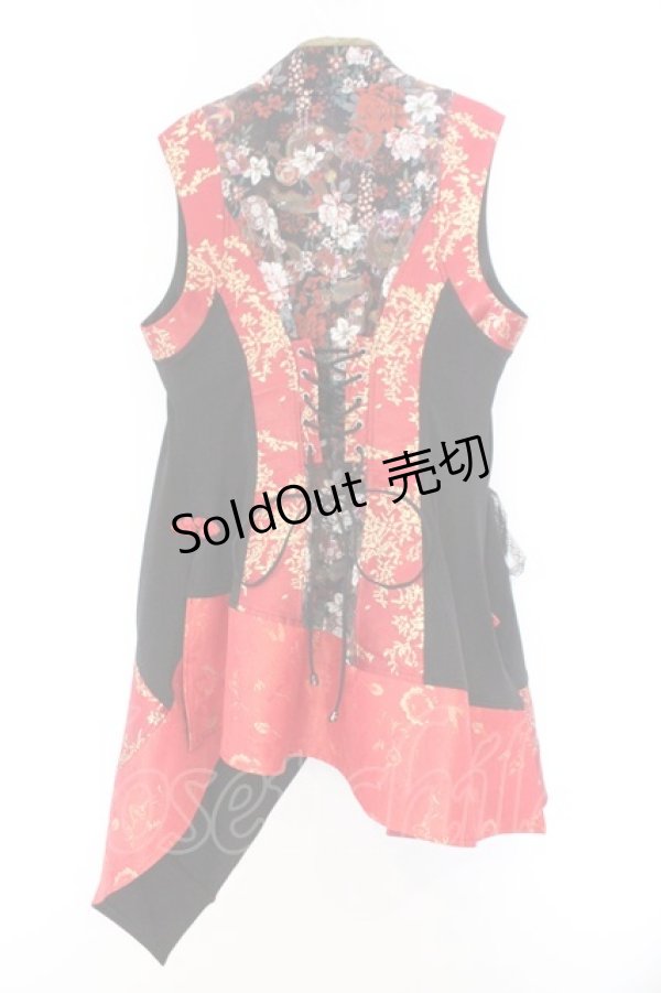 画像4: Qutie Frash / 胸開きチャイナチュニック  レッド O-26-02-14-044-QU-OP-OW-OS (4)