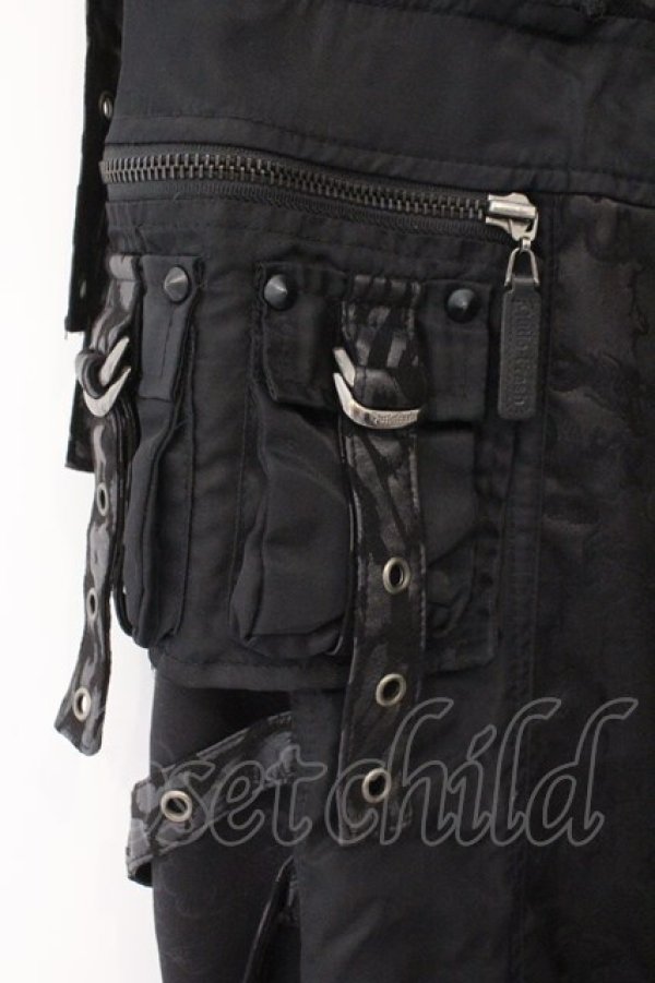 画像3: Qutie Frash / ミリタリーロングベスト  ブラック O-26-02-14-045-QU-TO-OW-OS (3)