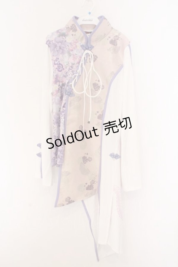 画像1: Qutie Frash / チャイナチュニック  ライトパープル O-26-02-14-046-QU-TO-OW-OS (1)