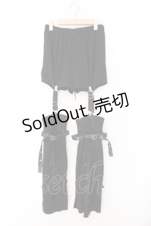 画像: Qutie Frash / 2025プレミアムセット【黒豹】レッグパンツ  ブラック O-26-02-14-047-QU-PA-OW-OS