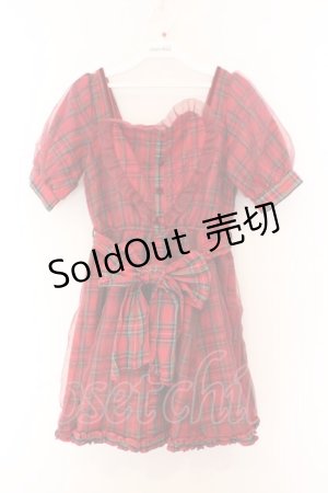 画像: LIZ LISA / ハートチェックワンピース 0 アカ O-26-02-14-049-LO-OP-OW-OS