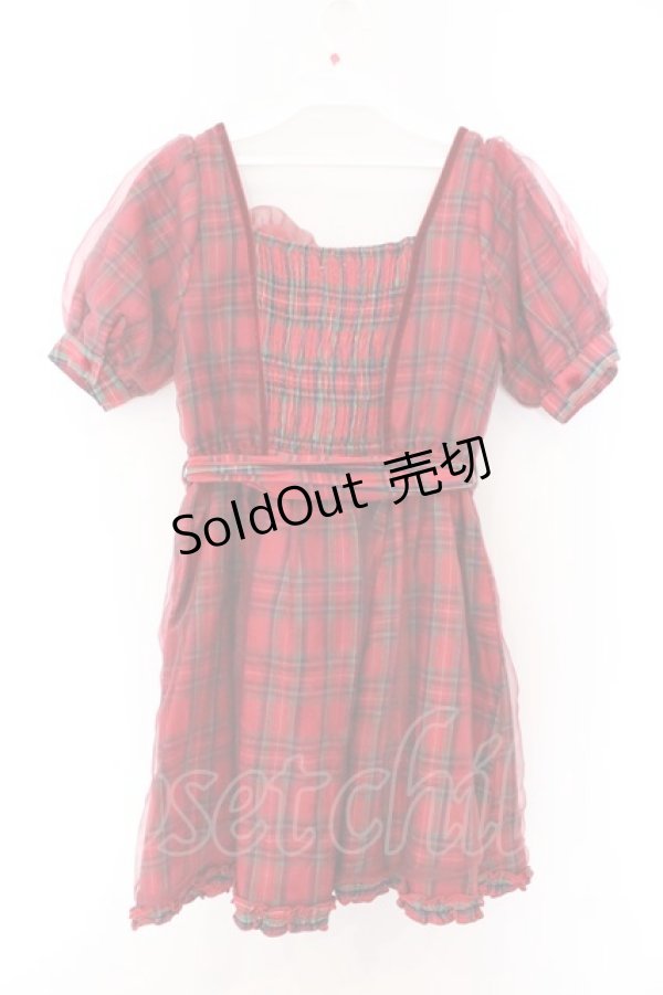 画像4: LIZ LISA / ハートチェックワンピース 0 アカ O-26-02-14-049-LO-OP-OW-OS (4)