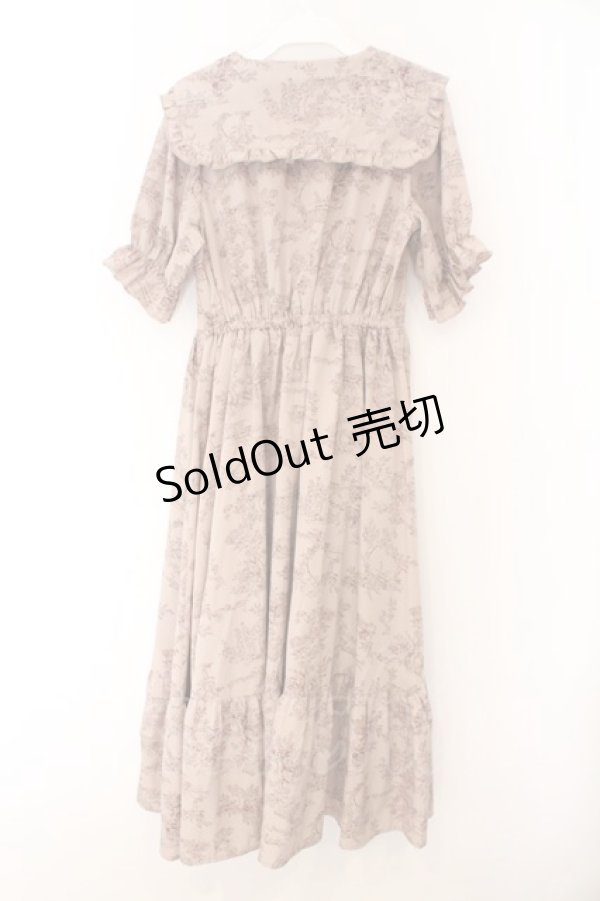 画像3: m petit by misako / トワルドジュイセーラーワンピース S ピンク O-26-02-14-053-LO-OP-OW-ZT0225L (3)