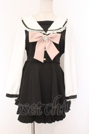 画像: LIZ LISA / セーラーカラーセットアップ 0 クロ O-26-02-14-056-LO-OP-OW-OS