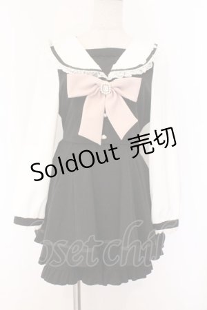 画像: LIZ LISA / セーラーカラーセットアップ 0 クロ O-26-02-14-056-LO-OP-OW-OS