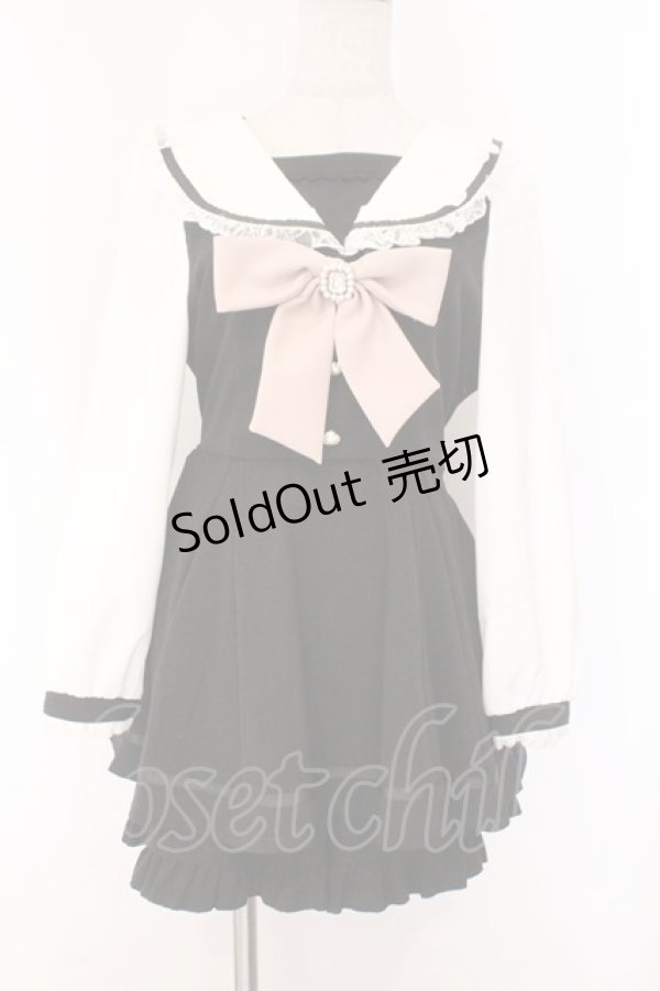 画像1: LIZ LISA / セーラーカラーセットアップ 0 クロ O-26-02-14-056-LO-OP-OW-OS (1)