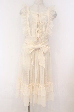 画像: Chalmiere / ドットチュールエプロン M アイボリー O-26-02-14-005-0-OP-YM-OS