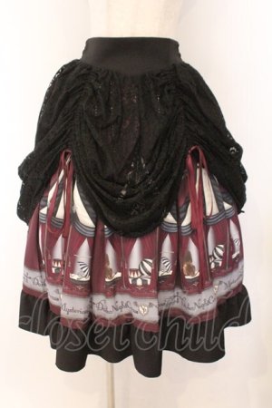 画像: NIBBLE POISON / ダークナイトサーカススカート M ワイン O-26-02-14-059-0-JA-OW-OS