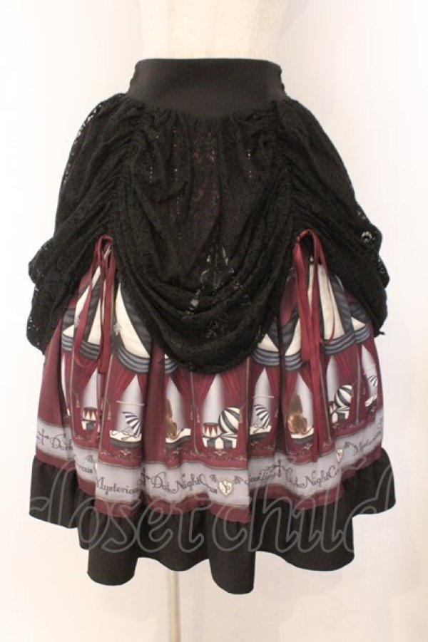 画像1: NIBBLE POISON / ダークナイトサーカススカート M ワイン O-26-02-14-059-0-JA-OW-OS (1)