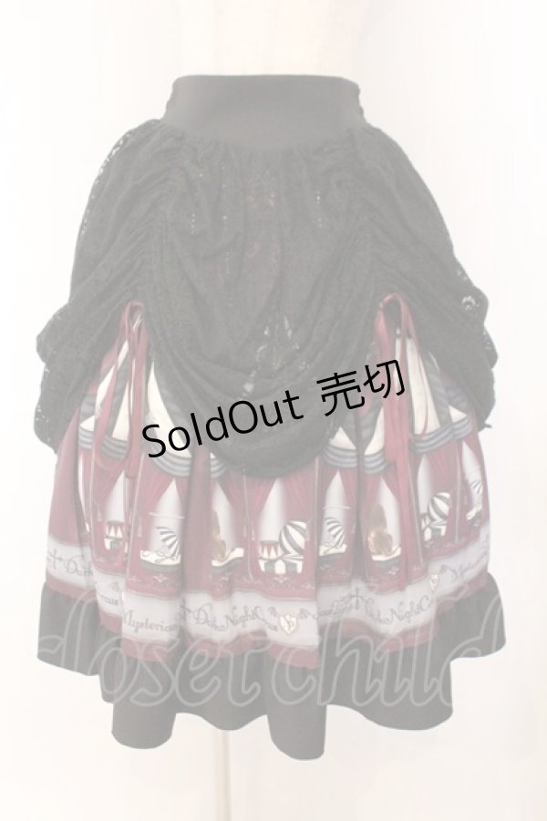 画像1: NIBBLE POISON / ダークナイトサーカススカート M ワイン O-26-02-14-059-0-JA-OW-OS (1)