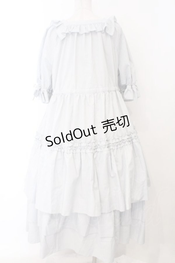 画像5: Physical Drop / 前釦ティアードワンピース  グレーストライプ O-26-02-14-060-LO-OP-OW-OS (5)