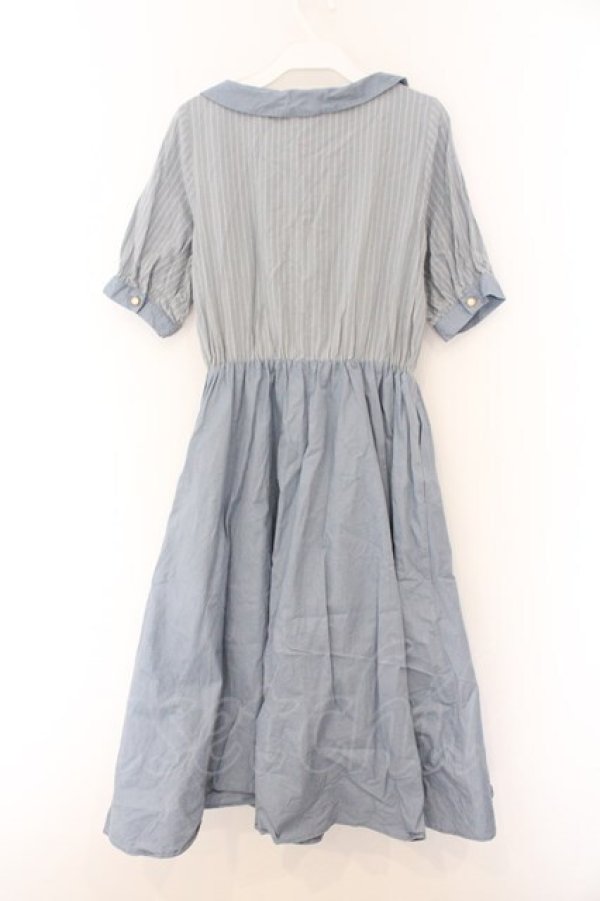 画像2: LEBECCA boutique / 揺れる飛行機とワンピース F ブルー O-26-02-14-064-EL-OP-OW-OS (2)