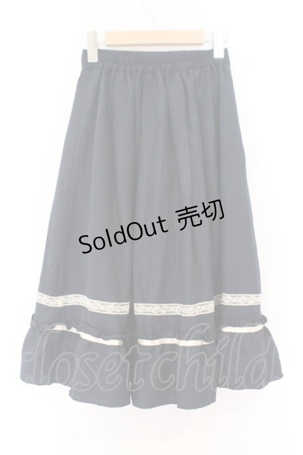 画像2: axes femme / ライン使いスカート M ネイビー O-26-02-14-067-AX-OP-OW-OS (2)