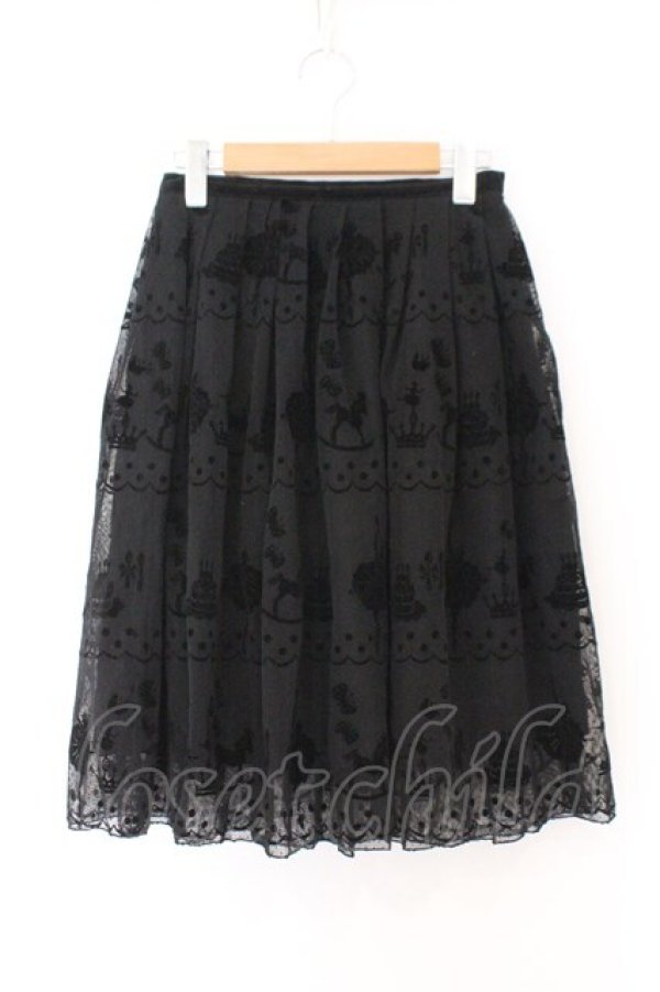 画像1: Emily Temple cute / バレリーナフロッキーチュールスカート M クロ O-26-02-14-068-ET-SK-OW-OS (1)