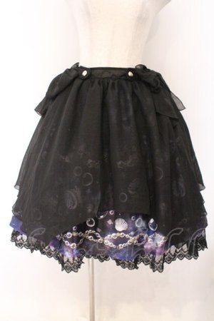 画像: axes femme kawaii / ディープオーシャンリボンスカート M クロ O-26-02-14-070-AX-SK-OW-OS