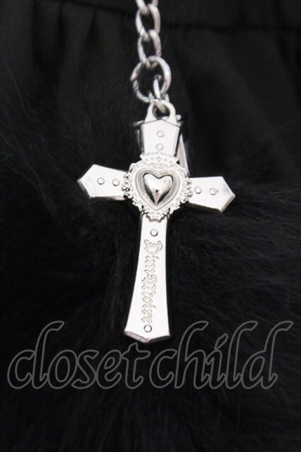 画像2: DimMoire / チャーム付きフリルミニスカート L ブラック O-26-02-14-006-0-SK-OW-OS (2)