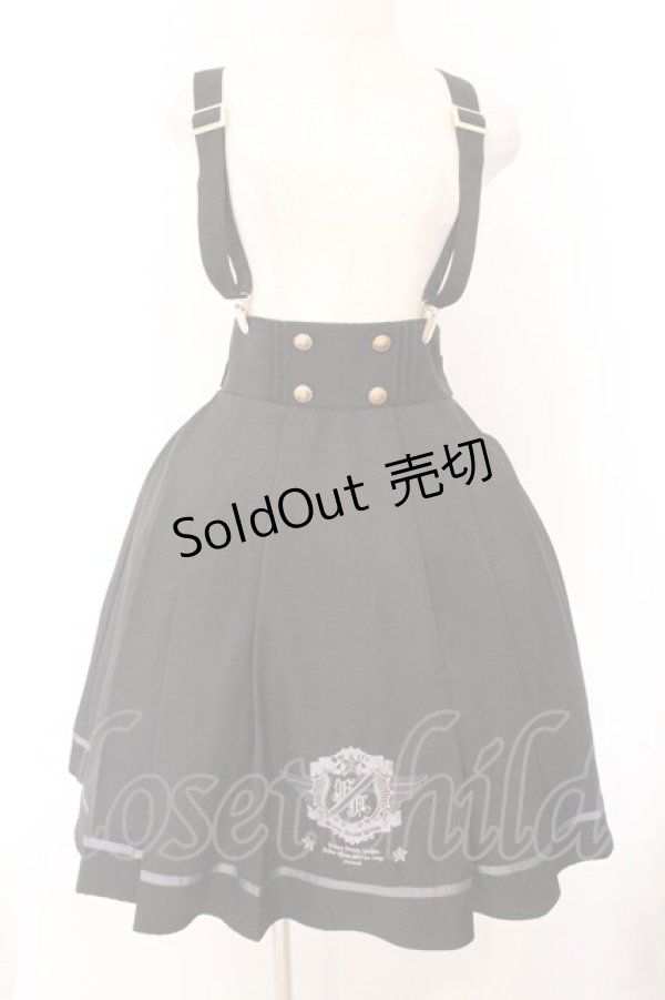 画像1: Amavel / Sergeant Emblemサイドプリーツスカート F クロ O-26-02-14-075-CA-SK-OW-OS (1)