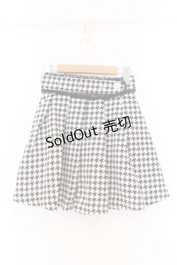 画像1: Ank Rouge / 千鳥柄ミニスカート M クロ O-26-02-14-076-CA-SK-OW-OS (1)