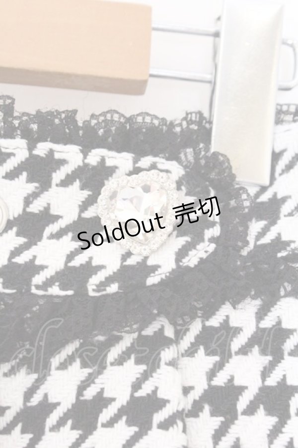 画像2: Ank Rouge / 千鳥柄ミニスカート M クロ O-26-02-14-076-CA-SK-OW-OS (2)