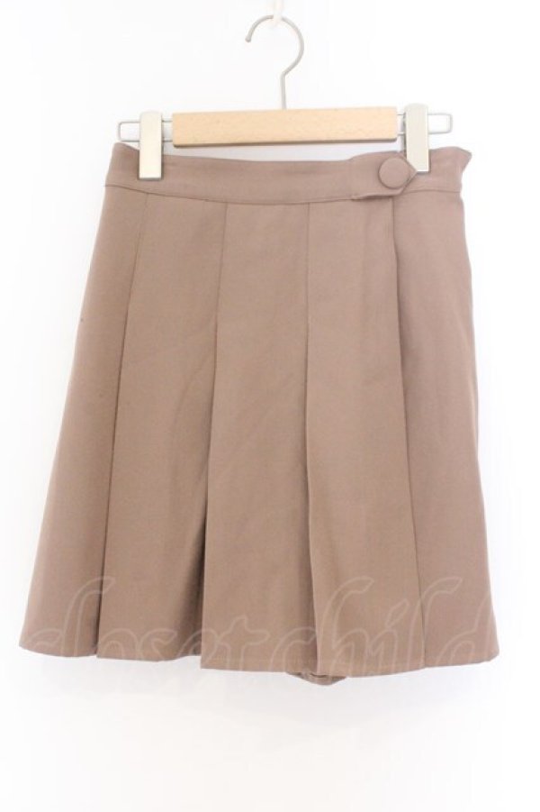 画像1: Fi.n.t / プリーツラップスカパン F ピンクベージュ O-26-02-14-077-CA-SK-OW-OS (1)