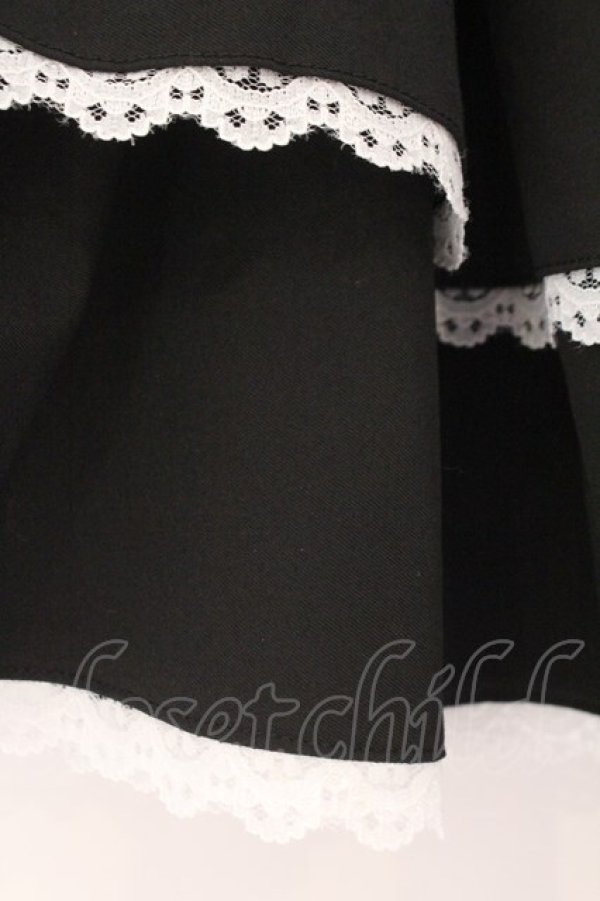 画像3: DimMoire / チャーム付きフリルミニスカート L ブラック O-26-02-14-006-0-SK-OW-OS (3)