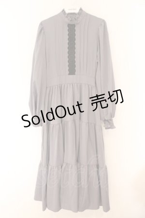 画像: m petit by misako / AM＊レースティアードワンピース S グレー O-26-02-14-079-LO-OP-OW-OS