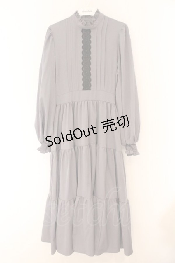 画像1: m petit by misako / AM＊レースティアードワンピース S グレー O-26-02-14-079-LO-OP-OW-OS (1)