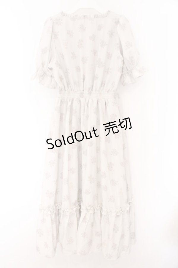 画像3: m petit by misako / NINA'S 花柄スクエアネックワンピース S アイボリー O-26-02-14-081-LO-OP-OW-ZT0225L (3)