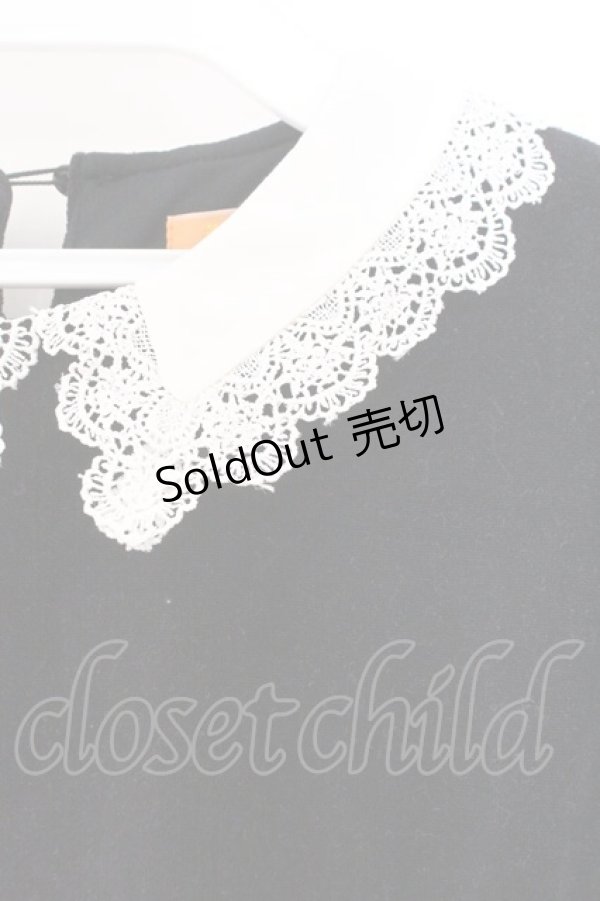 画像2: Fi.n.t / クレリックベロアミニワンピース F クロ O-26-02-14-082-CA-OP-OW-OS (2)