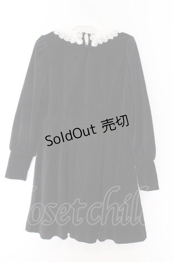 画像3: Fi.n.t / クレリックベロアミニワンピース F クロ O-26-02-14-082-CA-OP-OW-OS (3)