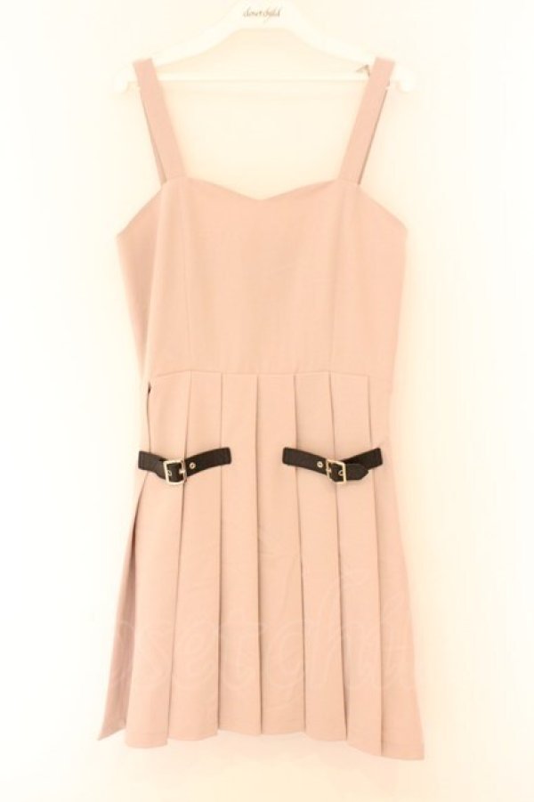 画像1: Ank Rouge / サイドベルトジャンパースカート M ピンク O-26-02-14-084-CA-OP-OW-OS (1)