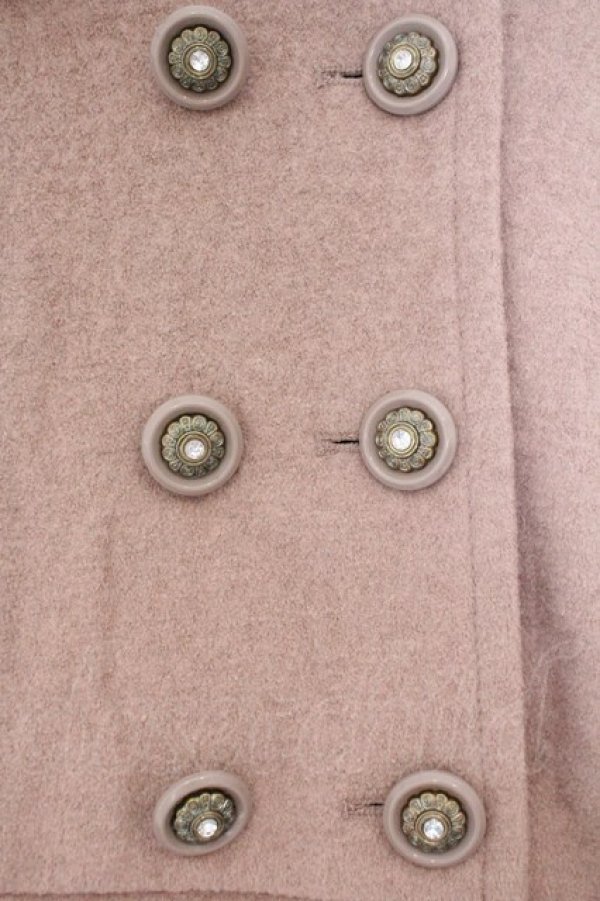 画像2: axes femme / 袖リボンダブルボタンコート M ピンクベージュ O-26-02-14-085-AX-CO-OW-OS (2)