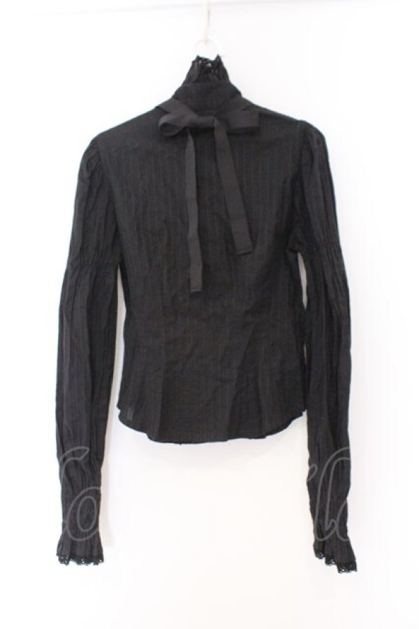 画像4: ALICE and the PIRATES / ダイナドロップブラウス  クロ O-26-02-14-007-PA-BL-OW-OS (4)