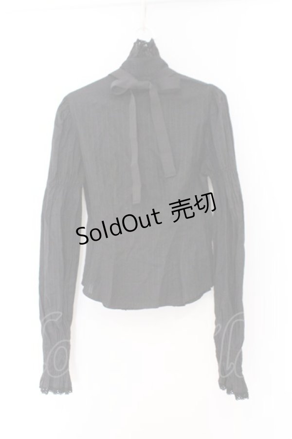 画像4: ALICE and the PIRATES / ダイナドロップブラウス  クロ O-26-02-14-007-PA-BL-OW-OS (4)