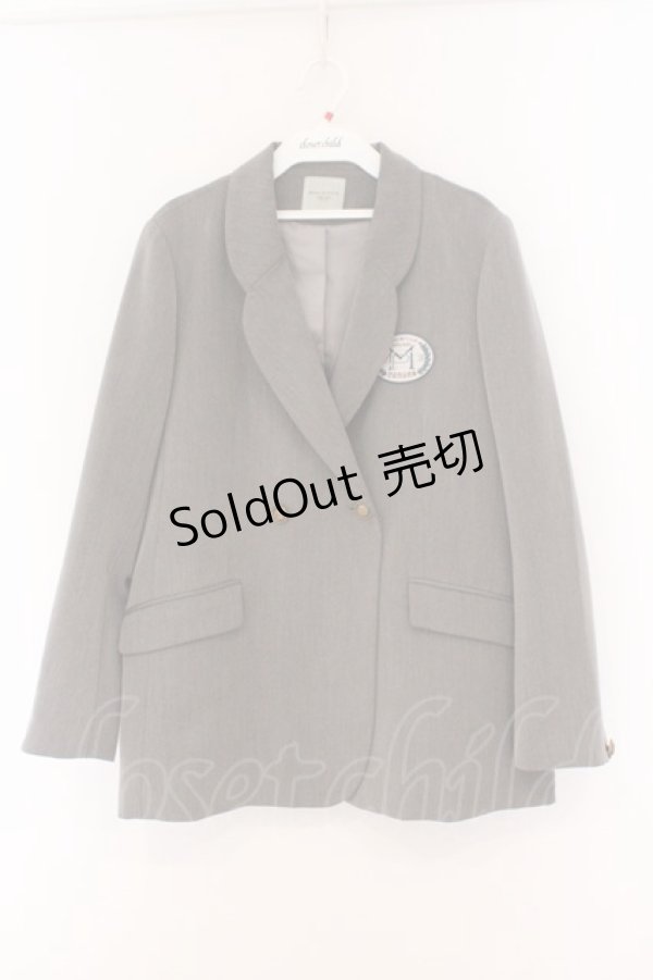 画像1: Maison de FLEUR Petite Robe canone / コレットのガーデンジャケット M グレー O-26-02-14-009-EL-JA-OW-OS (1)