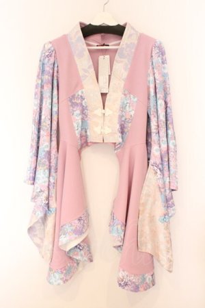 画像: Qutie Frash / サイドロング着物カーデ  パステル O-26-02-14-020-QU-TO-OW-OS