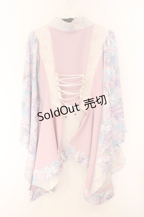 画像5: Qutie Frash / サイドロング着物カーデ  パステル O-26-02-14-020-QU-TO-OW-OS (5)