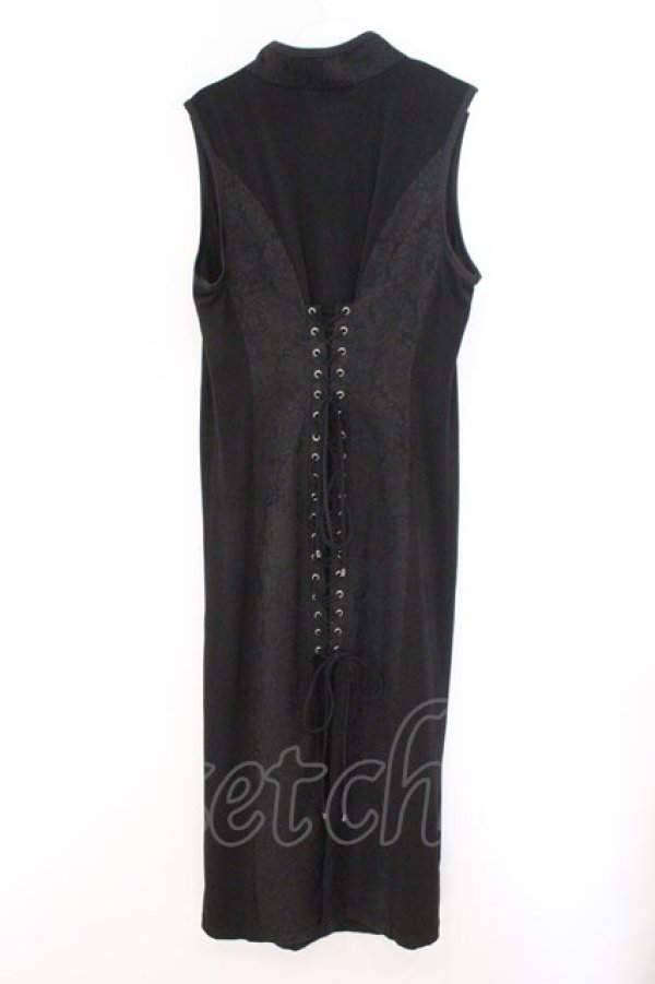 画像4: Qutie Frash / チャイナロングワンピ  ブラック O-26-02-14-023-QU-OP-OW-OS (4)