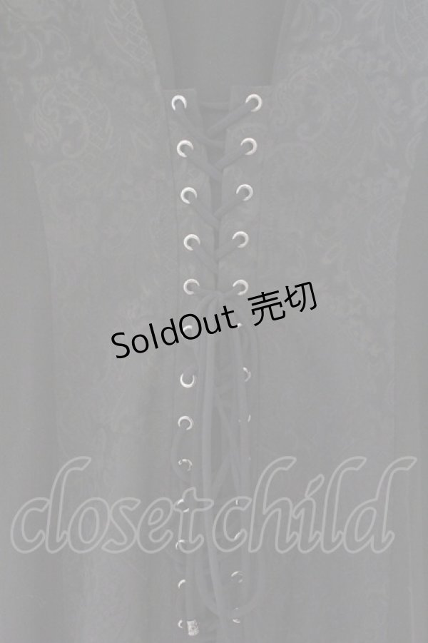 画像5: Qutie Frash / チャイナロングワンピ  ブラック O-26-02-14-023-QU-OP-OW-OS (5)